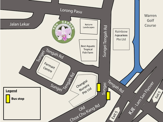 Directions to Toh Garden (Walking)